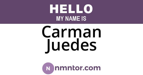 Carman Juedes
