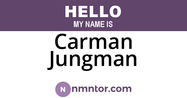 Carman Jungman