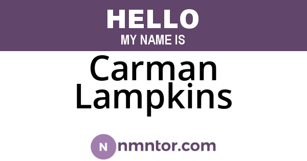 Carman Lampkins