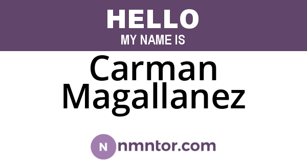 Carman Magallanez