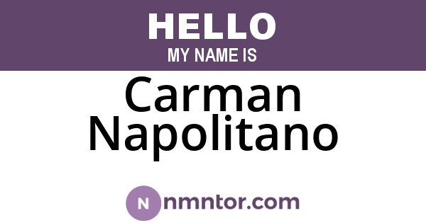 Carman Napolitano