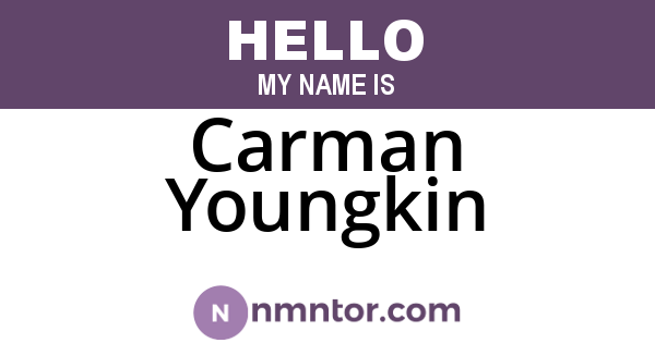 Carman Youngkin