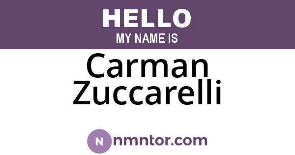 Carman Zuccarelli