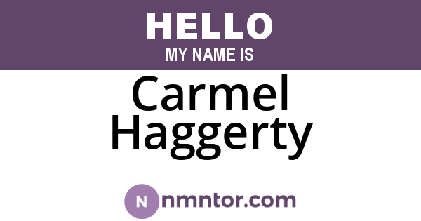 Carmel Haggerty