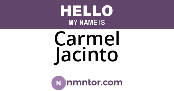 Carmel Jacinto
