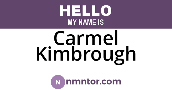 Carmel Kimbrough