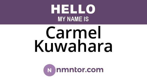 Carmel Kuwahara