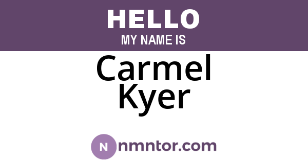Carmel Kyer