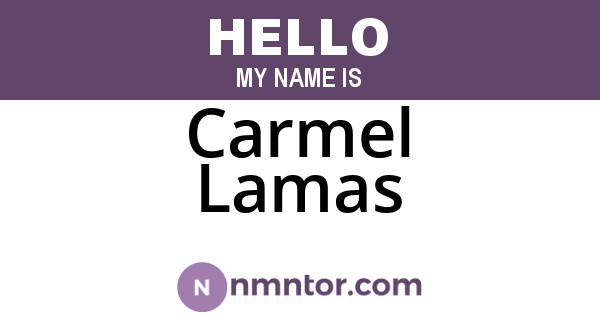 Carmel Lamas