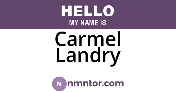 Carmel Landry