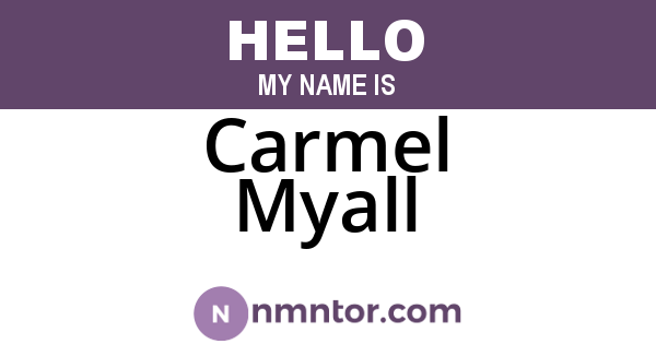 Carmel Myall