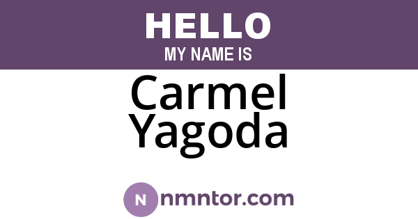 Carmel Yagoda