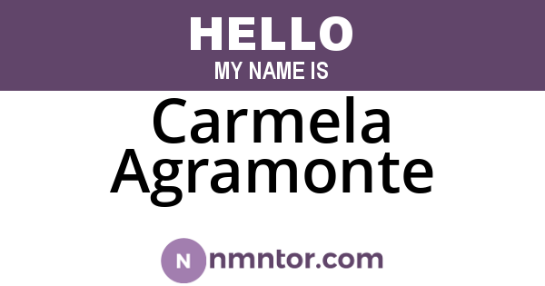 Carmela Agramonte
