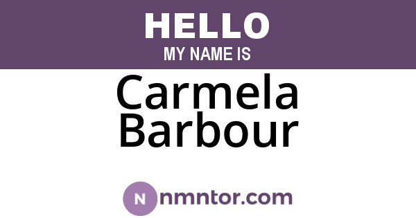 Carmela Barbour