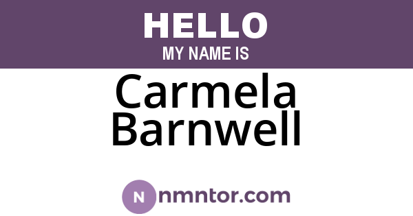 Carmela Barnwell