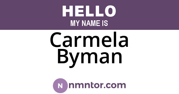 Carmela Byman