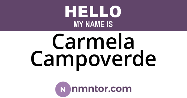 Carmela Campoverde