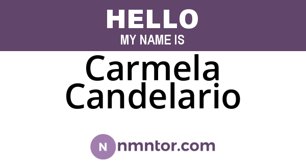Carmela Candelario