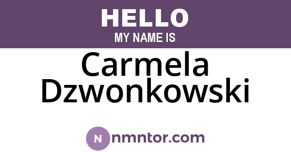 Carmela Dzwonkowski