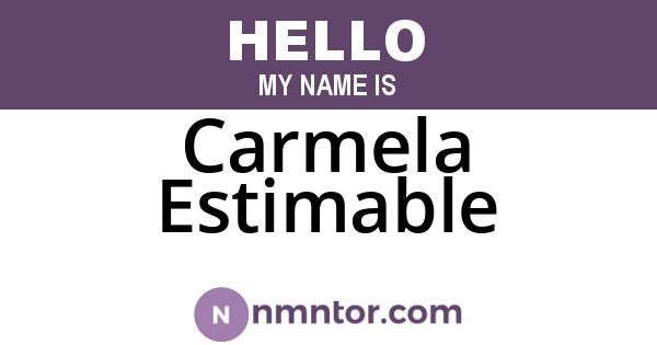 Carmela Estimable