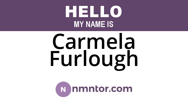 Carmela Furlough