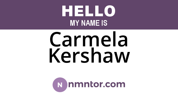 Carmela Kershaw
