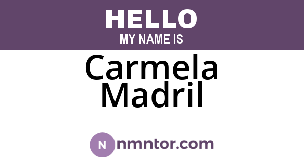 Carmela Madril