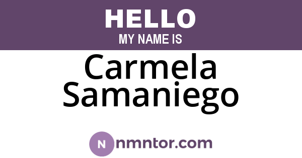 Carmela Samaniego