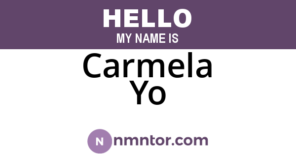 Carmela Yo