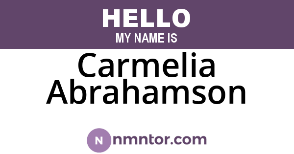 Carmelia Abrahamson