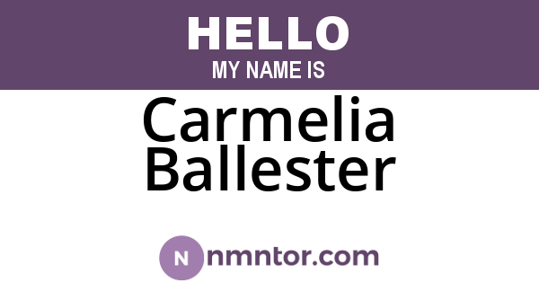 Carmelia Ballester