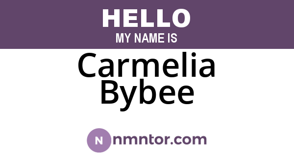 Carmelia Bybee