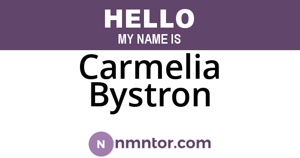 Carmelia Bystron