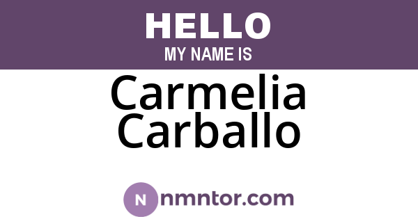 Carmelia Carballo