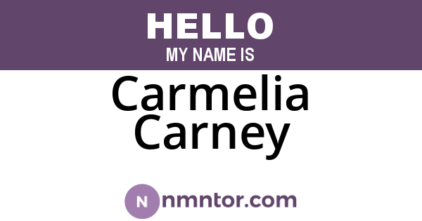 Carmelia Carney