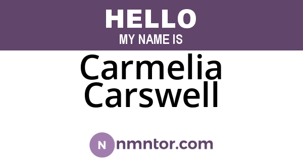 Carmelia Carswell