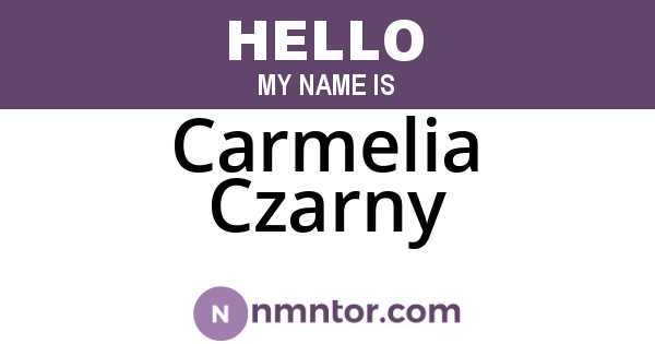 Carmelia Czarny