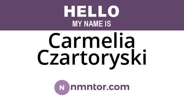 Carmelia Czartoryski