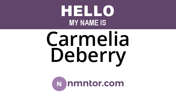 Carmelia Deberry