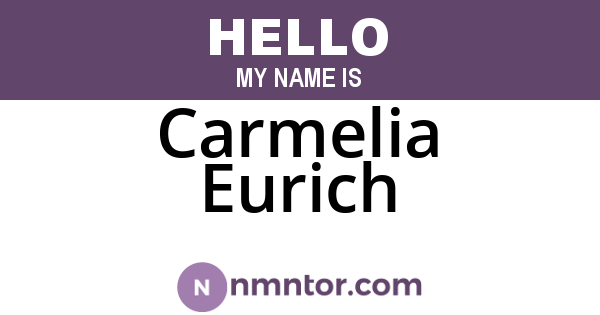 Carmelia Eurich