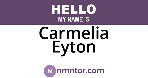 Carmelia Eyton