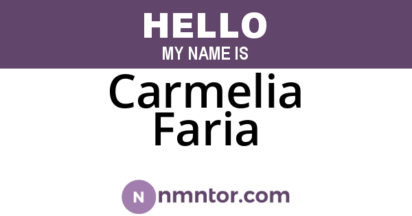 Carmelia Faria