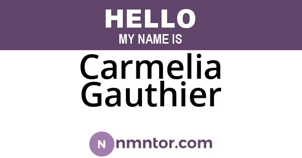 Carmelia Gauthier