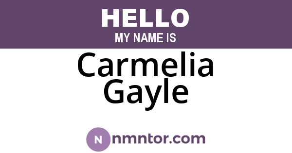 Carmelia Gayle