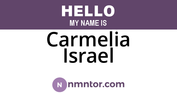 Carmelia Israel