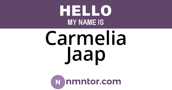Carmelia Jaap