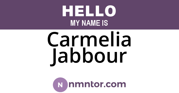 Carmelia Jabbour