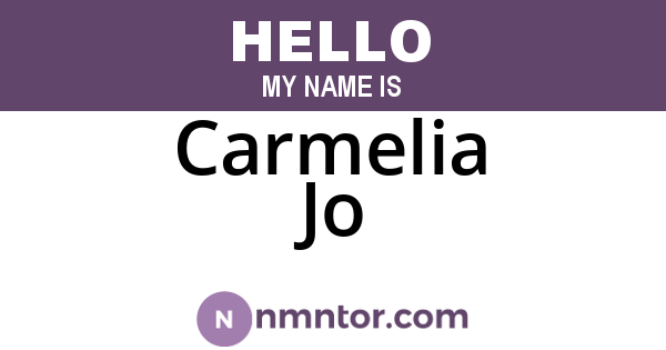 Carmelia Jo