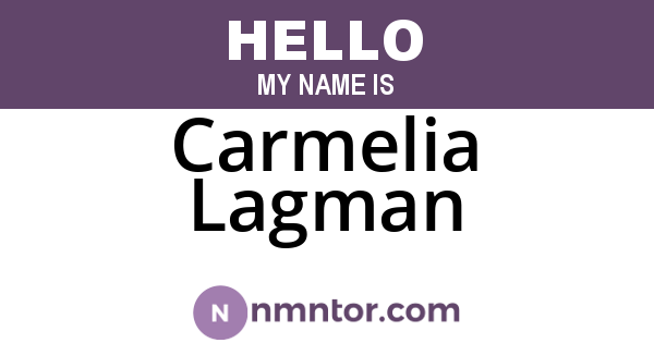 Carmelia Lagman