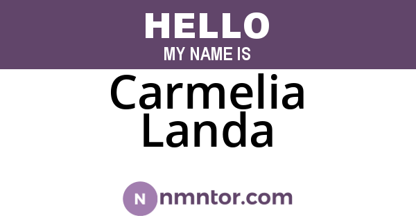 Carmelia Landa